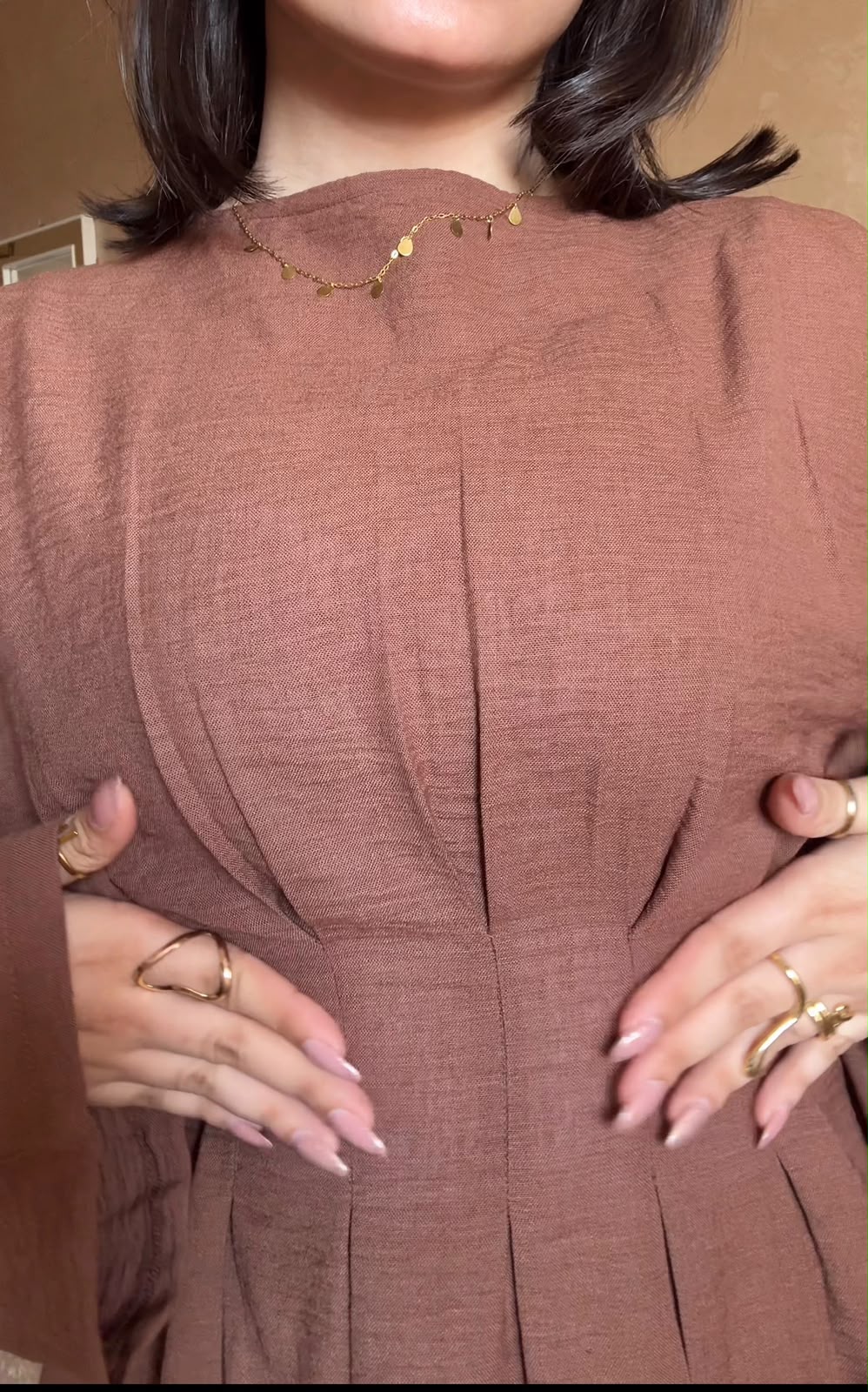 Corset Blouse - Brown