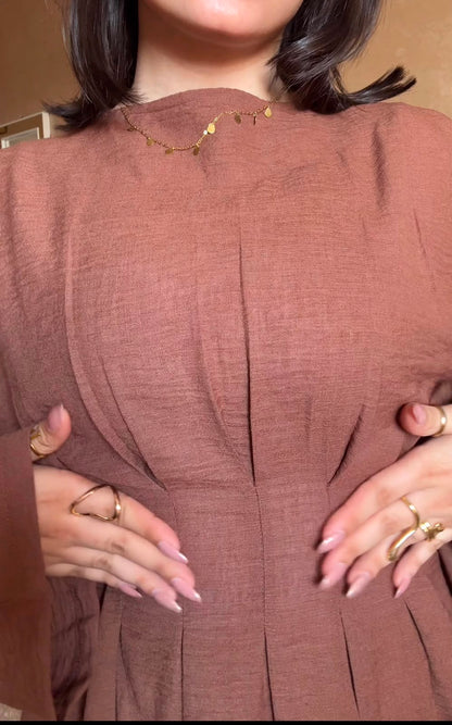 Corset Blouse - Brown