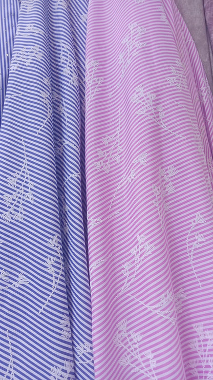 Lina pink striped Dress