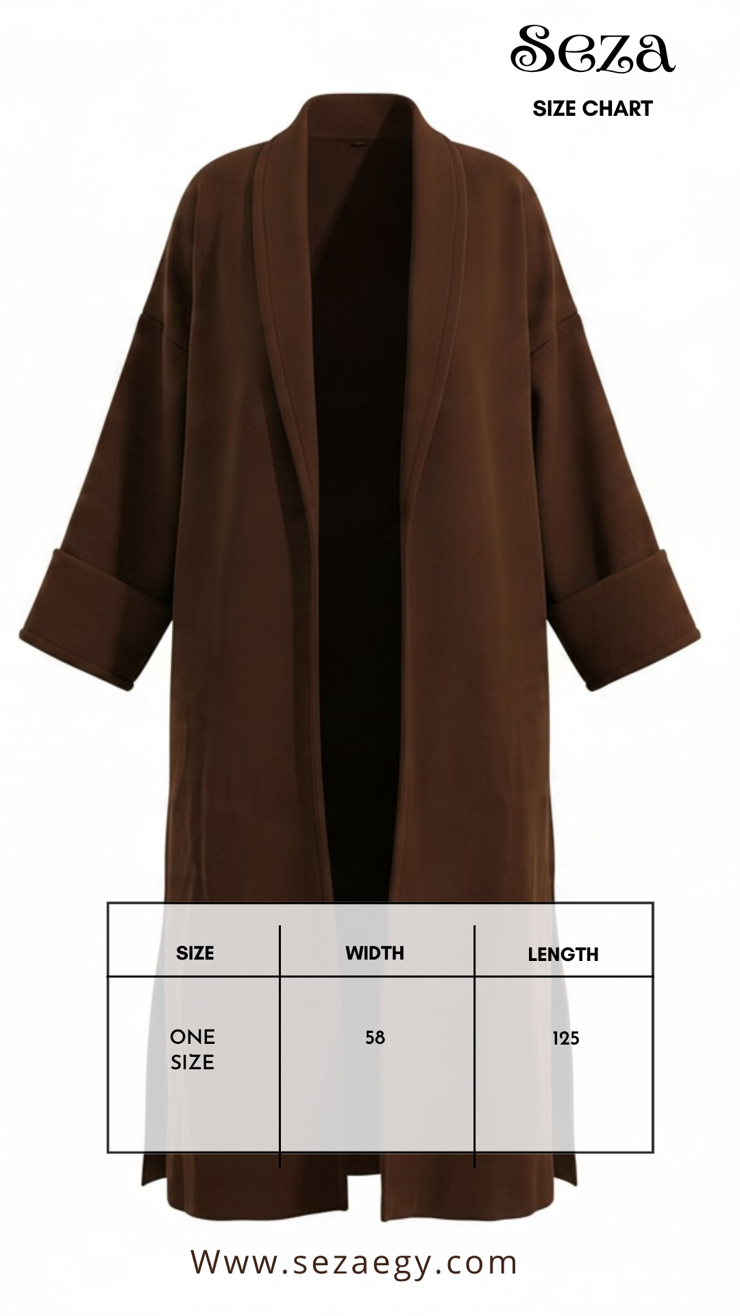 Celina Long Coat - Brown