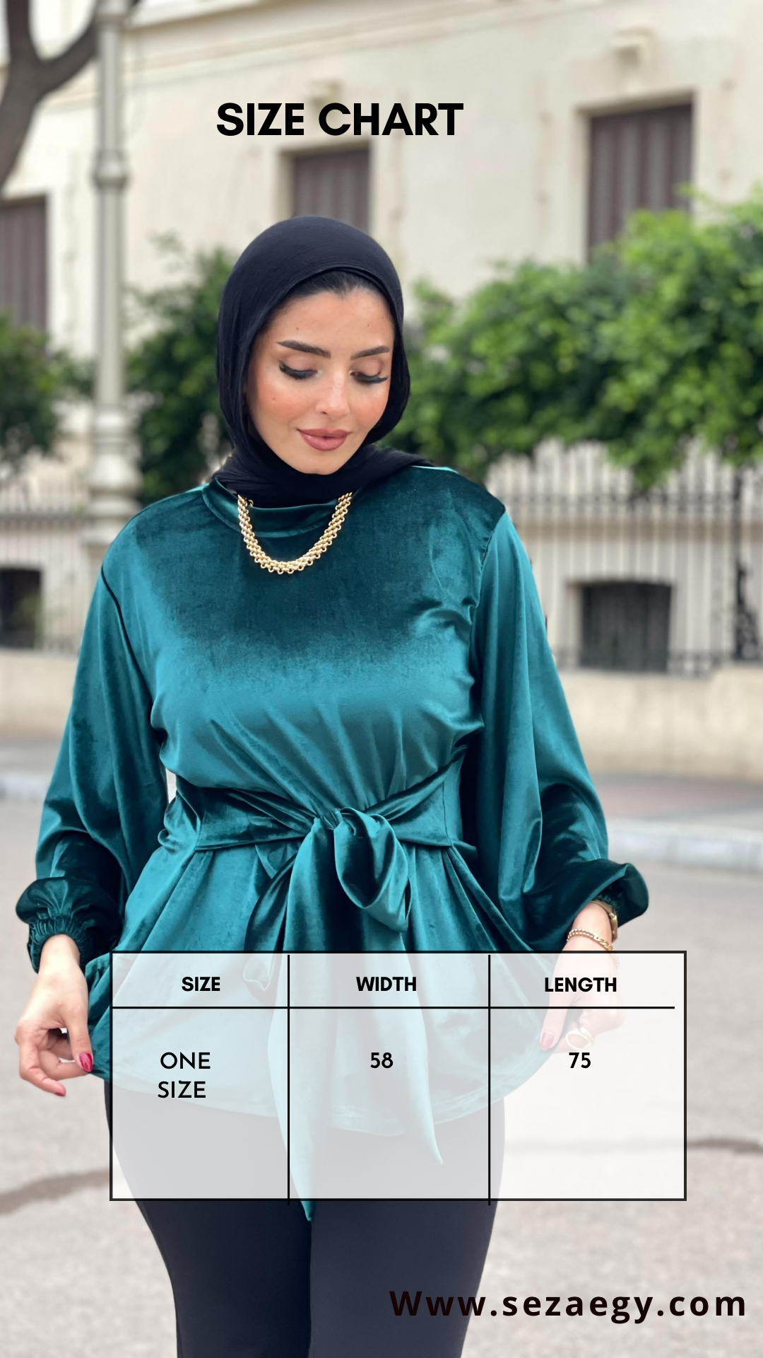 Flair Velvet blouse - Green