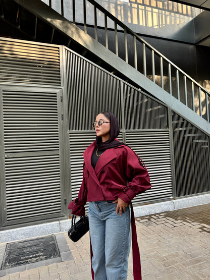 LUCA Cropped Trench Coat