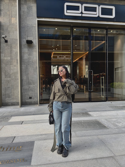 LUCA Cropped Trench Coat