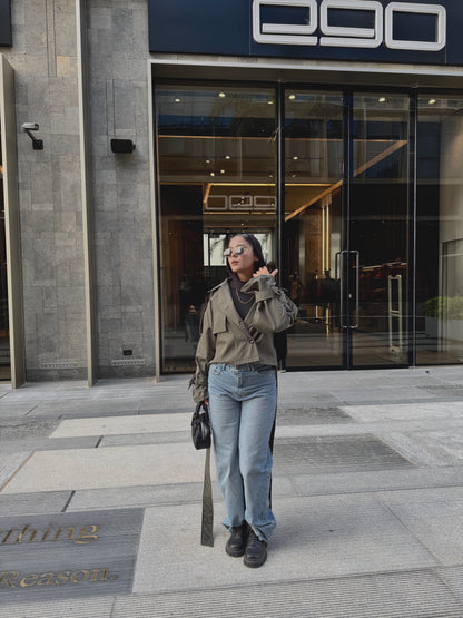 LUCA Cropped Trench Coat