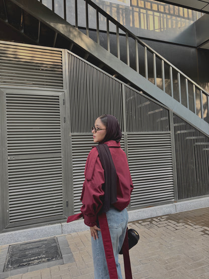 LUCA Cropped Trench Coat