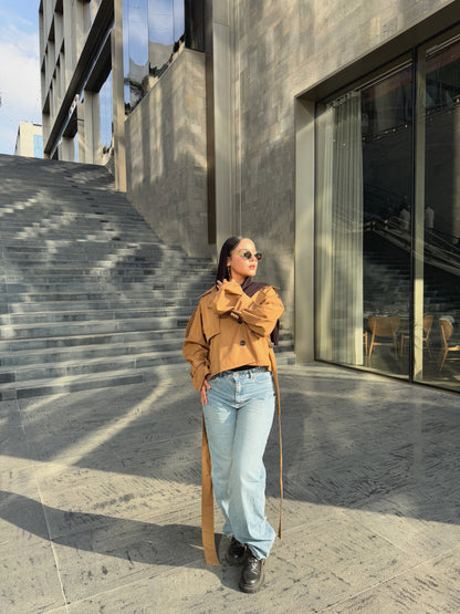 LUCA Cropped Trench Coat