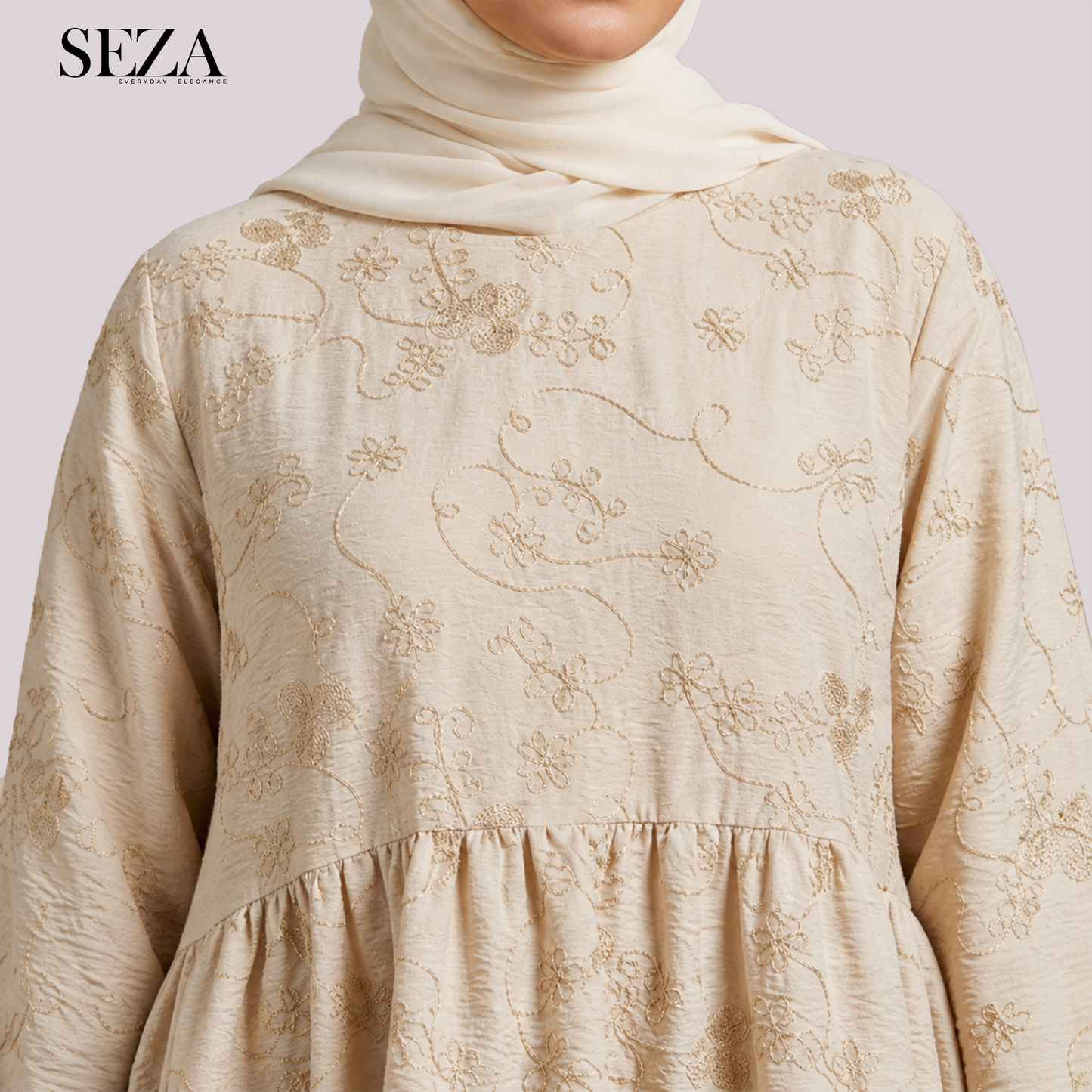 The peplum beige Blouse