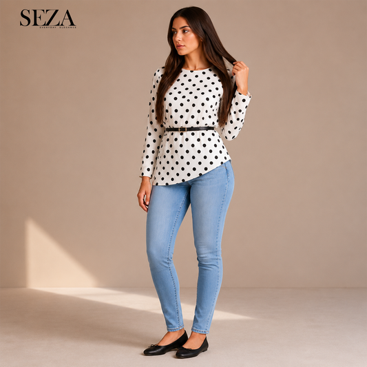 Casual Dot Blouse