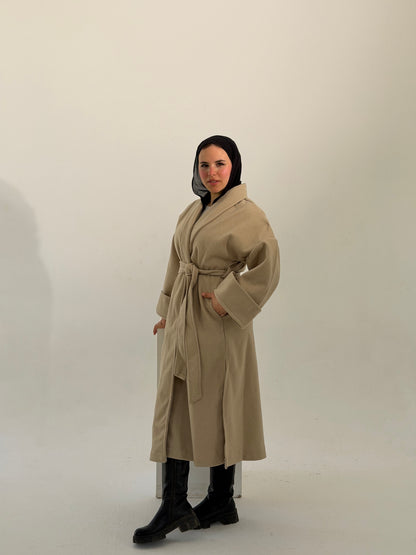 Celina Long Coat - Beige