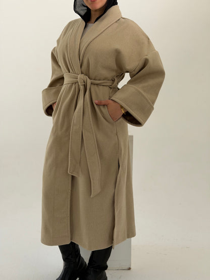 Celina Long Coat - Beige