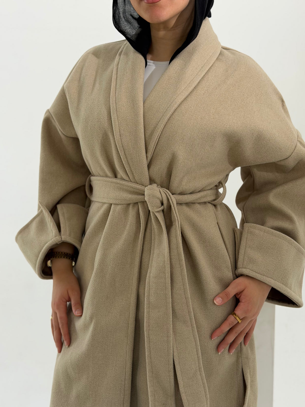 Celina Long Coat - Beige