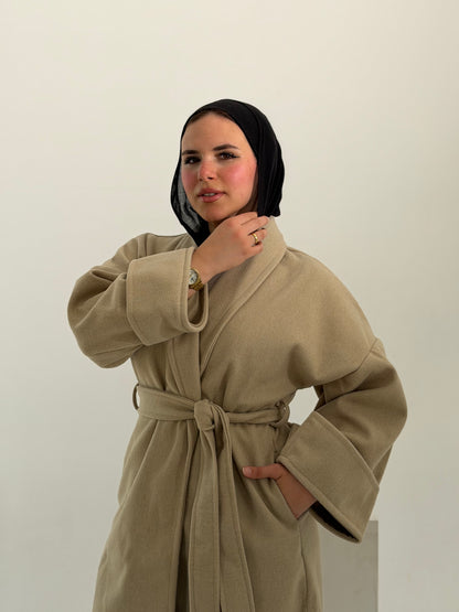 Celina Long Coat - Beige