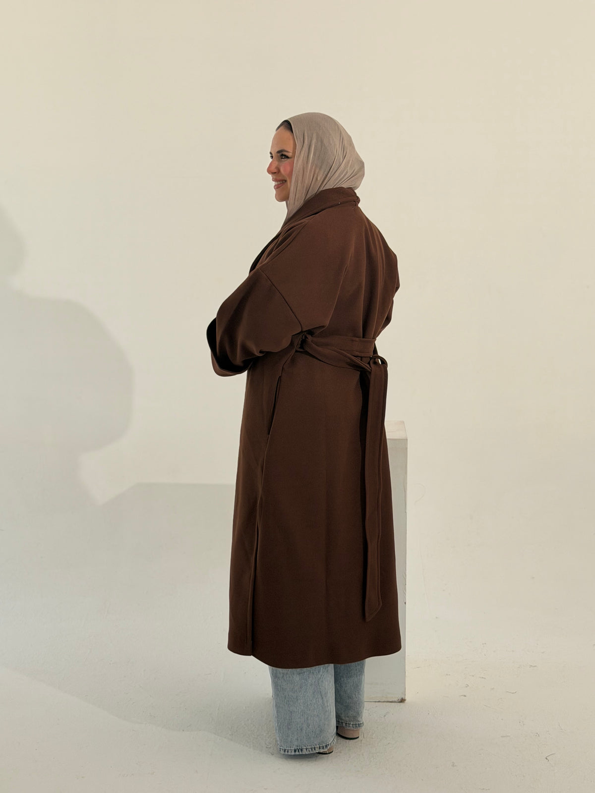 Celina Long Coat - Brown